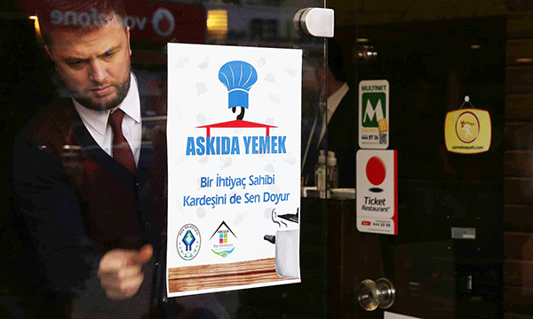 Ask?da yemek uygulamas? ba?lad?