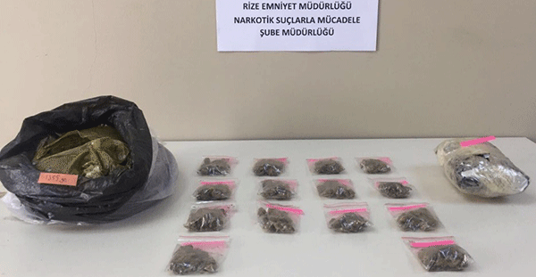 1.5 Kilo esrar serbest bıraktırdı