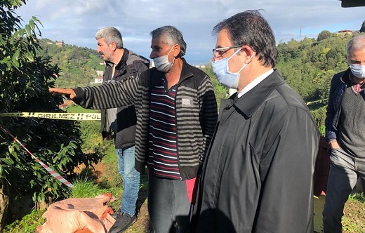 Rize CHP Afet Bölgesini Ziyaret Etti