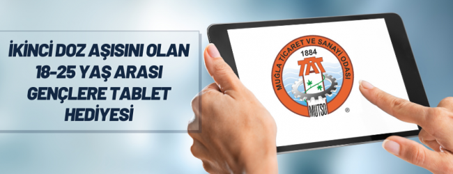 Aşı olan gençlere tablet hediyesi