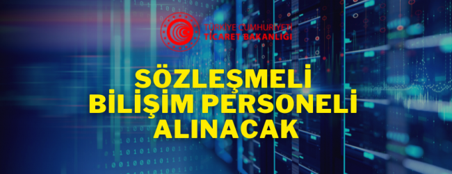 Sözleşmeli bilişim personeli alım ilanı