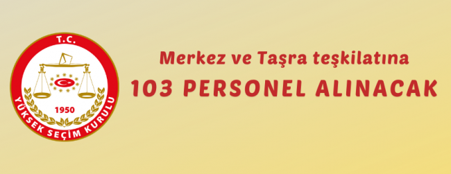 YSK'den personel alımı