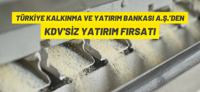 Türkiye Kalkınma ve Yatırım Bankası A,Ş.'den satılık fabrika