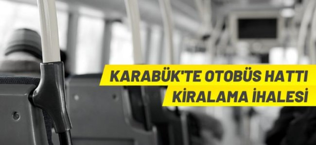 Karabük'ta ulaşım ihalesi