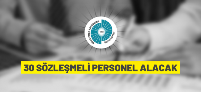 Sözleşmeli personel alım ilanı