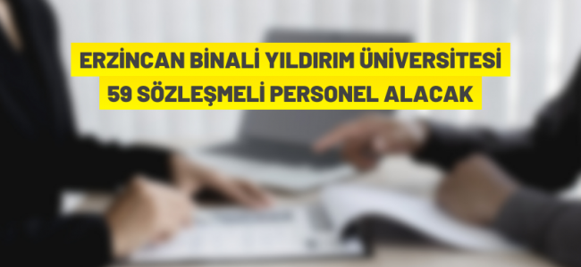 Sözleşmeli personel alım ilanı