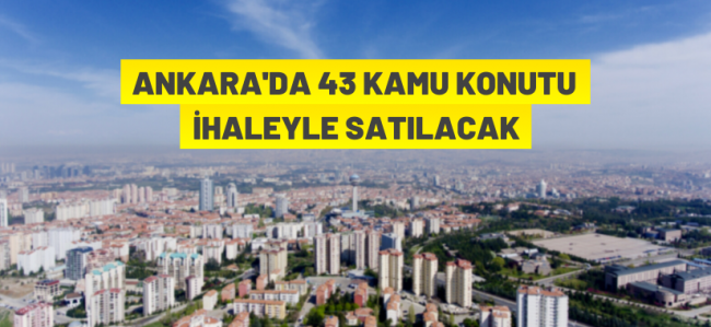 Ankara'da kamu konutu satış ihalesi