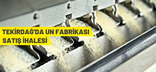 Tekirdağ'da un fabrikası satış ihalesi