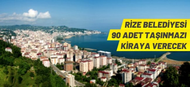 Rize Belediyesi'nden kiralık taşınmazlar