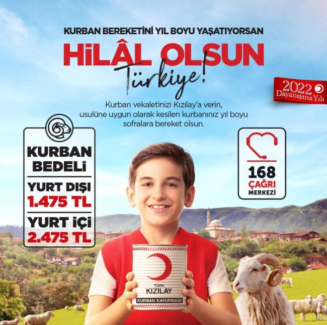 KIZILAY KURBAN DESTEĞİ BEKLİYOR