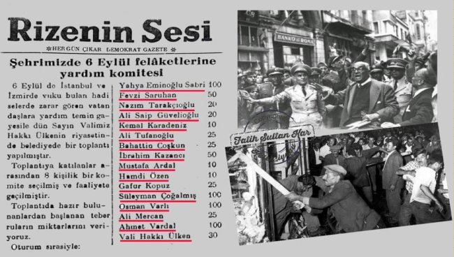 67 YIL ÖNCESİNDE RİZELİLER