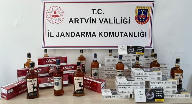 Artvin Jandarma kaçakçılara izin vermedi