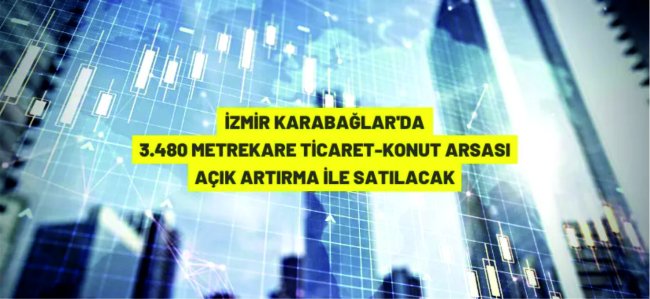 İzmir Karabağlar'da 3.480 m² arsa satışa çıkarıldı