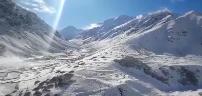 Rize'nin yüksek kesimleri beyaza büründü