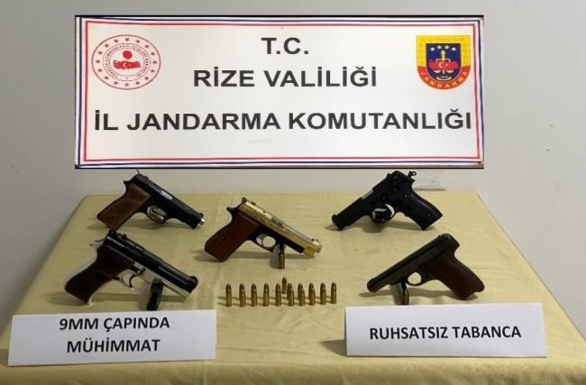 Rize Jandarmanın aylık raporu