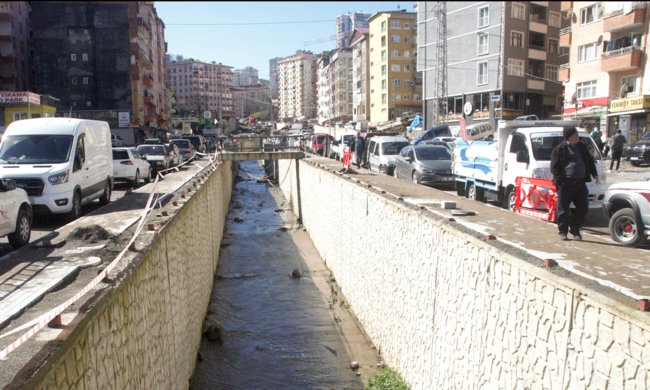 40 yıldır kapalı dere açıldı