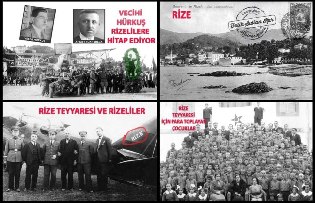 TÜRK ORDUSUNA RİZELİLERİN HEDİYESİ: RİZE TEYYARESİ