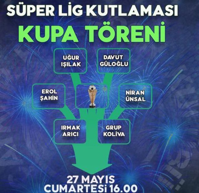 RİZESPOR KUPA TÖRENİNDE ŞENLİK