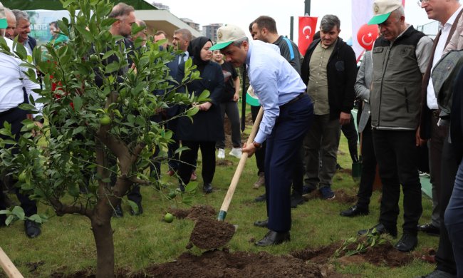 Fidanlar Rize'de Toprakla Buluştu…