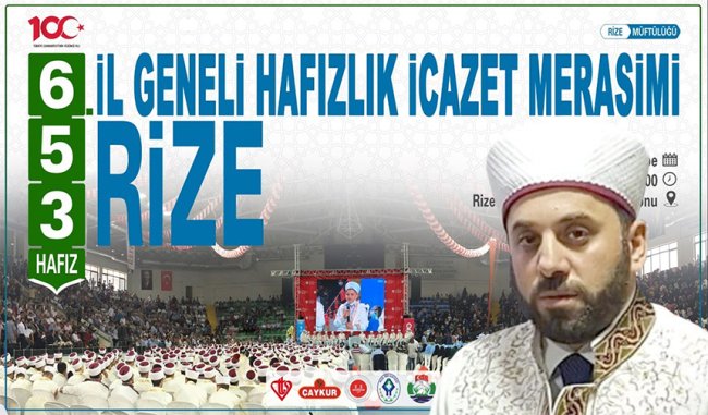 Rize’de 653 hafız icazet alacak