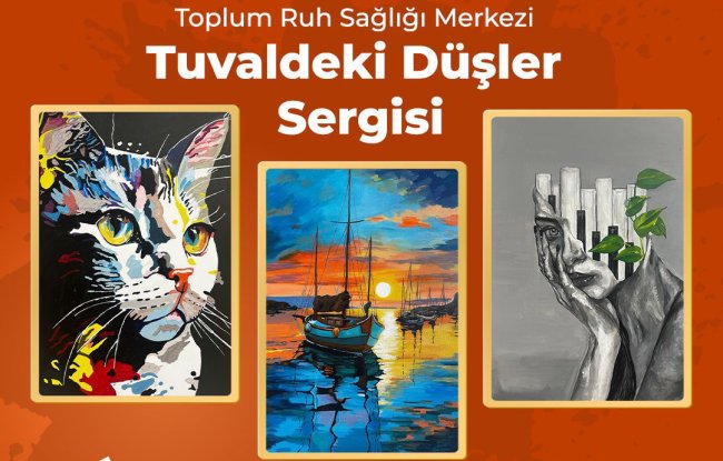 TRSM hastalarından “Tuvaldeki Düşler” Sergisi