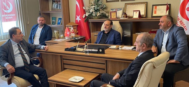 CHP İL BAŞKANLIĞINDAN YENİDEN REFAH PARTİSİNE ZİYARET