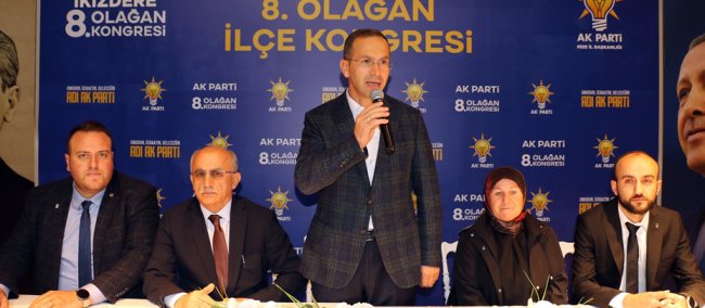 İKİZDERE İLÇE BAŞKANLIĞINDA SERKAN YILMAZ GÜVEN TAZELEDİ