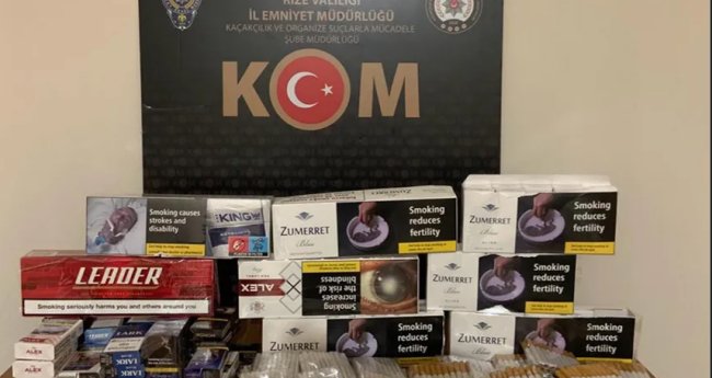 EMNİYETTEN KAÇAK SİGARA OPERASYONU