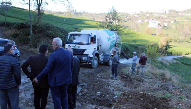 PLEKİ MAĞARASI YOLU BETONLANDI