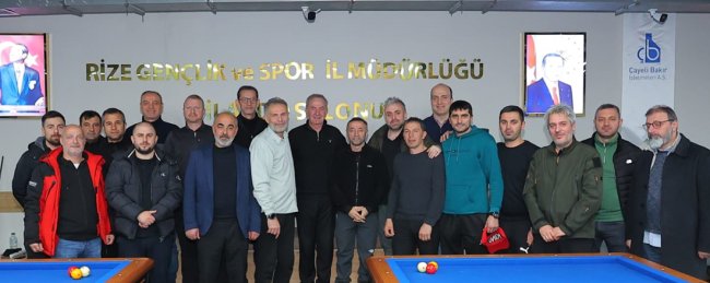 Rize’de 3 Bant Bilardo Bölge Şampiyonası yapıldı